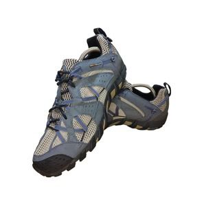 Merrell Mens Continuum Vibram Gray/Blue Hiking Shoe Size 11